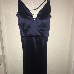 heidi formal satin lattice dress